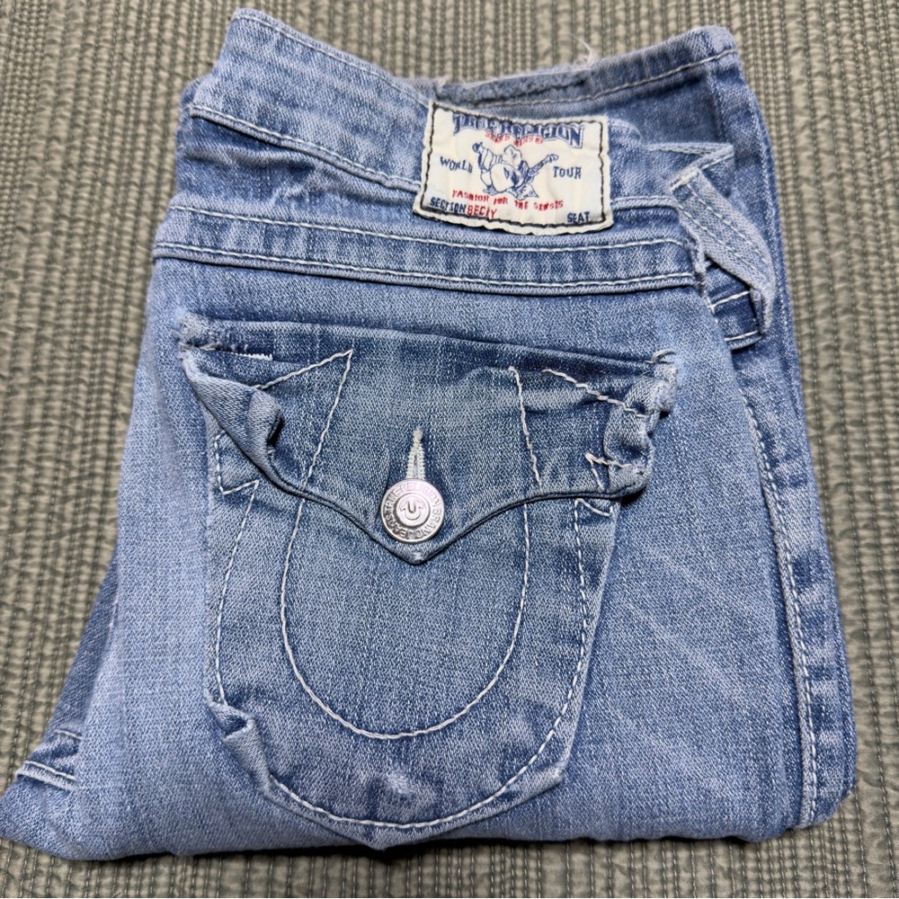 True Religion Women's Light Blue Denim Jeans